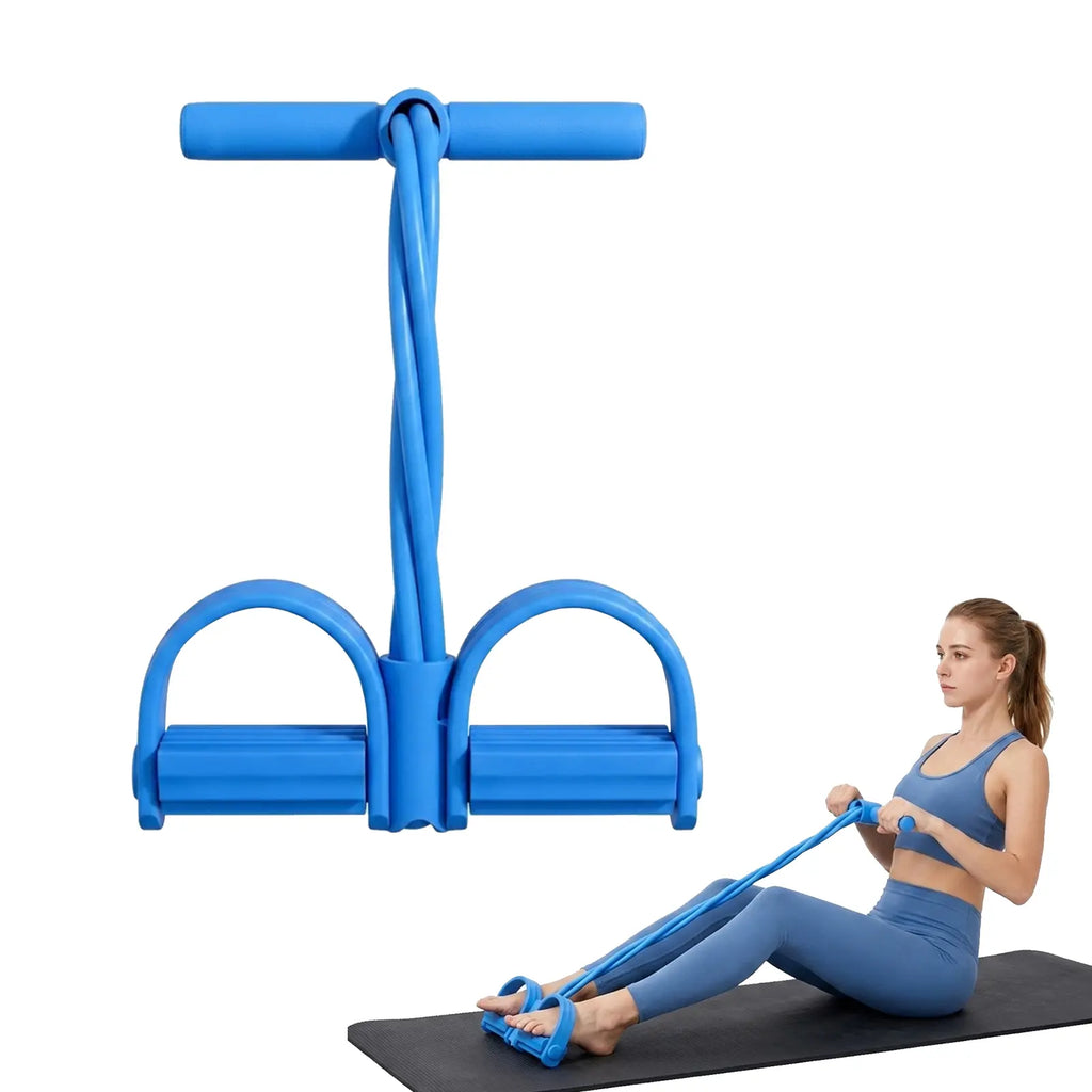 Elevate Your Fitness Routine with the Multi-Functional Portable Pedal Resistance Band Trainer - Perfect for Home Workouts, Yoga, and More!