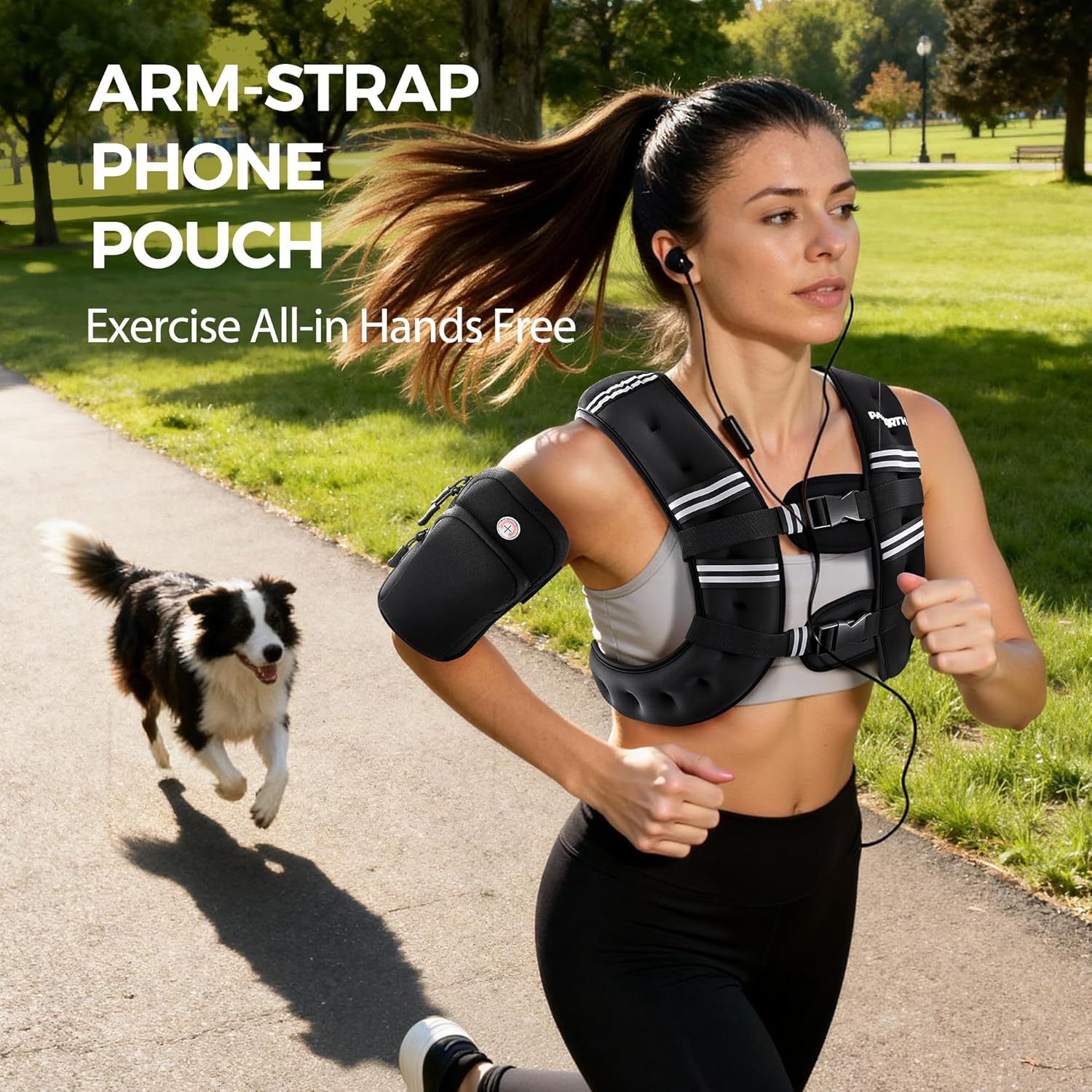 Elevate Your Workout with Our 16LB Weighted Vest - Perfect for Strength Training, Running, and Walking with Reflective Safety Features