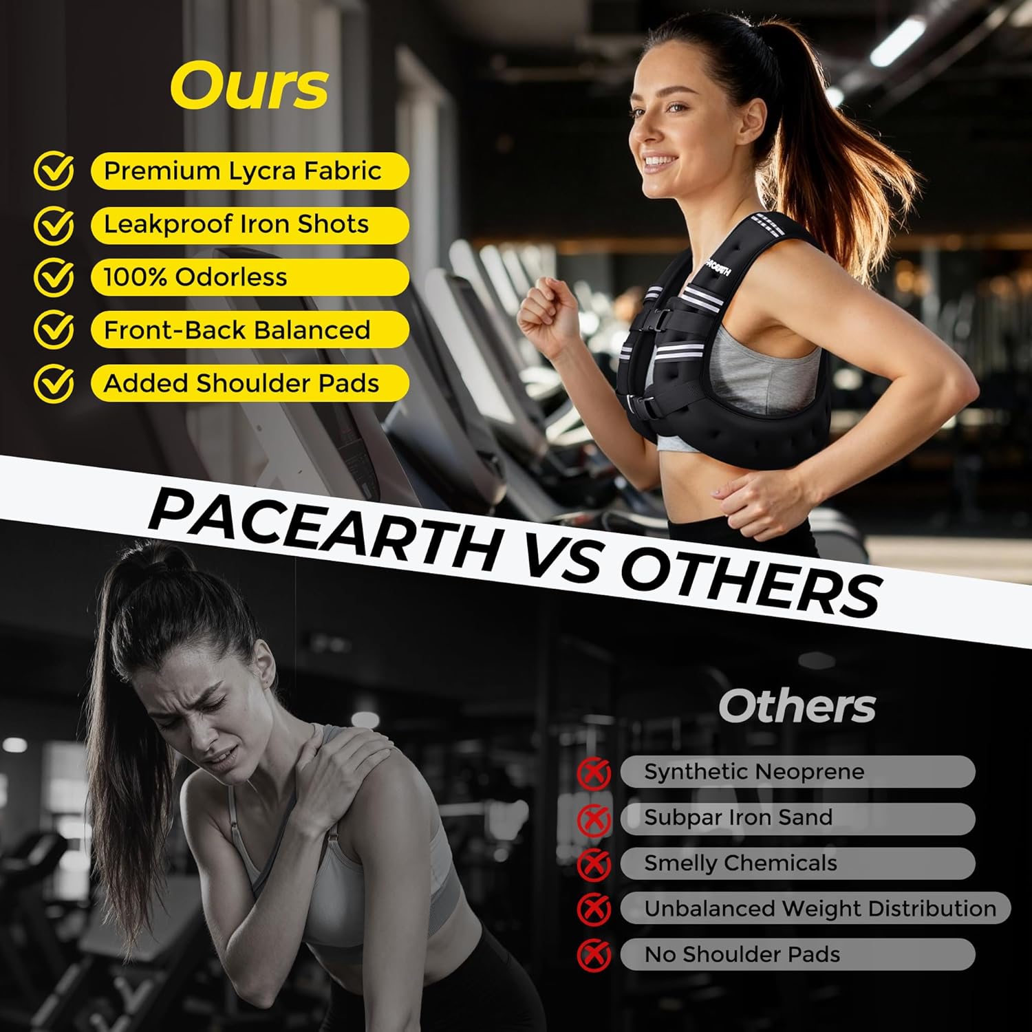 Elevate Your Workout with Our 16LB Weighted Vest - Perfect for Strength Training, Running, and Walking with Reflective Safety Features
